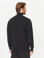 LEE HIGH NECK KNIT MĘSKA SWETER CIEPŁY ELEGANCKI BLACK 112341698 L83C011656