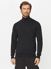 LEE HIGH NECK KNIT MĘSKA SWETER CIEPŁY ELEGANCKI BLACK 112341698 L83C011656