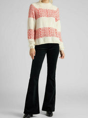 LEE HIGHNCK CHUNKY KNIT RELAXED FIT DAMSKI SWETER KLASYCZNY ECRU L52DOINQ 112112103