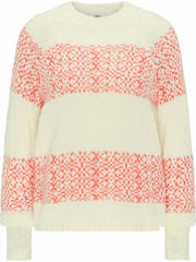 LEE HIGHNCK CHUNKY KNIT RELAXED FIT DAMSKI SWETER KLASYCZNY ECRU L52DOINQ 112112103