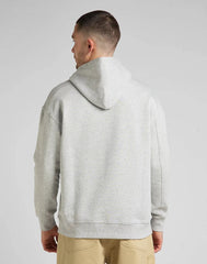 Bluza Klasyczna Męska Lee Hoodie Seasonal Z Kapturem Logo Grey Mele L84JRYMP 112322632