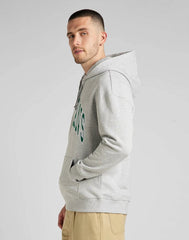 Bluza Klasyczna Męska Lee Hoodie Seasonal Z Kapturem Logo Grey Mele L84JRYMP 112322632