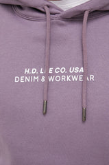 Lee Logo Loose Hoodie Washed Purple L83UTJTZ 112144596