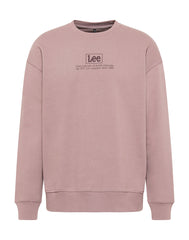 LEE LOGO LOOSE SWS MĘSKA BLUZA NADRUK PURPLE STORM L84ITJ70 112322646