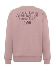 LEE LOGO LOOSE SWS MĘSKA BLUZA NADRUK PURPLE STORM L84ITJ70 112322646