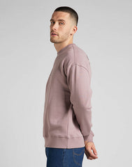 LEE LOGO LOOSE SWS MĘSKA BLUZA NADRUK PURPLE STORM L84ITJ70 112322646