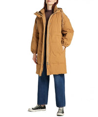 Lee Long Puffer Damska Kurtka Parka Tobacco Brown L56IXWSZ 112140312