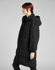 Lee Long Puffer Damska Kurtka Zimowa Black L56IXW01 112140309