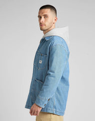 Lee Loose Loco Jacket Męska Kurtka Jeansowa Vintage Stone L88SGAGI 112326386