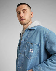 Lee Loose Loco Jacket Męska Kurtka Jeansowa Vintage Stone L88SGAGI 112326386