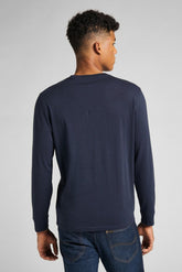 LEE LS PATCH LOGO TEE MĘSKI LONGSLEEVE NAVY L60RFQ35 112140336