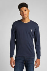 LEE LS PATCH LOGO TEE MĘSKI LONGSLEEVE NAVY L60RFQ35 112140336