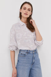 LEE LS RESORT SHIRT DAMSKA KOSZULA MATERIAŁOWA LILAC HUNT L49VZGQC 112111135