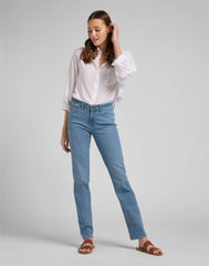Lee Marion Straight Damskie Spodnie Jeansowe Mid Charly L301QDUG 112144993