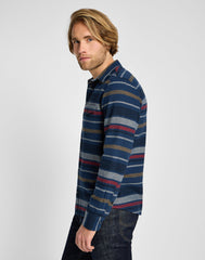 Męska Koszula Lee Clean Western Shirt Mood Indigo 112355750 L66R014445
