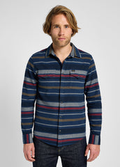 Męska Koszula Lee Clean Western Shirt Mood Indigo 112355750 L66R014445