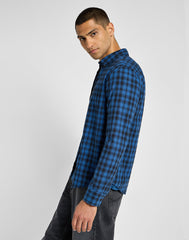 Męska Koszula Lee Button Down Blue 112355642 L880015617