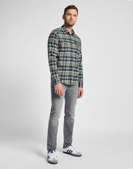 LEE MĘSKA KOSZULA LEE REGULAR SHIRT GREEN 112355698