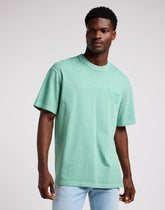 Męski T-shirt Koszulka Lee Loose Logo Tee Intuition Grey 112349094