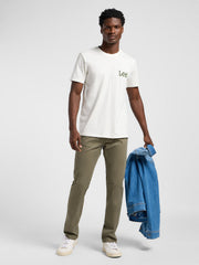 LEE MĘSKA KOSZULKA LEE MEDIUM WOBBLY LEE TEE ECRU 112364535