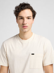 Męski T-Shirt Lee Relaxed Pocket Tee Ecru 112342986