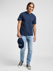 Męski T-shirt Koszulka Lee Relaxed Pocket Tee Mood Indigo 112364541