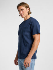 Męski T-shirt Koszulka Lee Relaxed Pocket Tee Mood Indigo 112364541