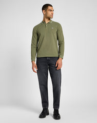 Męska Koszulka Lee LS Pique Polo Mercantile Green 112355667 L61V008526
