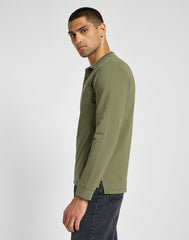 Męska Koszulka Lee LS Pique Polo Mercantile Green 112355667 L61V008526