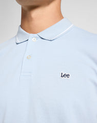 Męska Koszulka Polo Lee Pique Polo Shy Blue 112363784