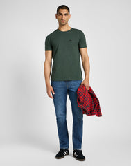 LEE MĘSKA KOSZULKA ULTIMATE POCKET TEE OLIVE NIGHT 112355560 L66J016192