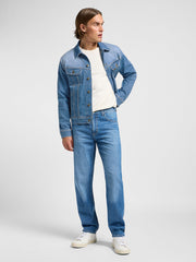 Męska Kurtka Jeansowa Lee Rider Jacket Worn Indigo 112363866