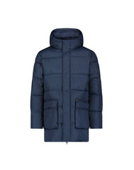 Męska Kurtka Zimowa Lee Long Puffer Jacket Rivet Navy 112355663 LD48015599