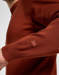 Męski Sweter Lee Clean Raglan Sweater Sweet Maple 112355672 LD46014970