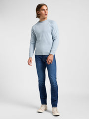 Męski Sweter Lee Clean Raglan Sweater Concrete Gray 112363891