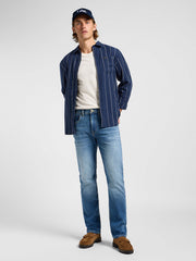 Lee Męskie Spodnie Jeansowe Brooklyn Straight Highland 112363945