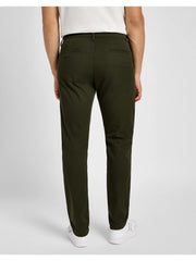Męskie Spodnie Materiałowe Lee Slim Chino Olive Night 112355772 L71L016192