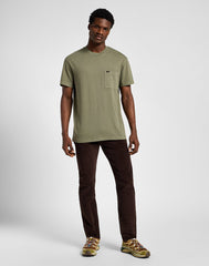 Męskie Spodnie Sztruksowe Sztruks Lee Rider Espresso 112355799 L701007765