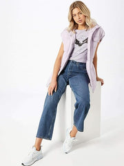 Lee Muscle Tank Damski Top Nadruk Lavender Dusk L43BETOA 112109539