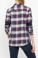 Lee One Pocket Shirt Damska Koszula Krata Medieval Blue L45QBF13