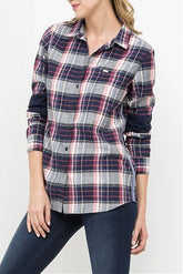 Lee One Pocket Shirt Damska Koszula Krata Medieval Blue L45QBF13