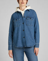 LEE OVERSHIRT DAMSKA KOSZULA JEANSOWA WASHED NOVA L54IOMQU 112140273