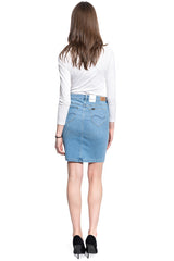 Lee Pencil Skirt Damska Spódnica Jeansowa Light Lou L38GQDXJ 112108197