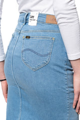 Lee Pencil Skirt Damska Spódnica Jeansowa Light Lou L38GQDXJ 112108197