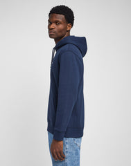 Lee Plain Hoodie Męska Bluza z Kapturem Nierozpinana Navy L80YFW35 112333648