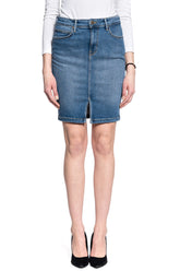 Lee Pencil Skirt Damska Spódnica Jeansowa Mid Worn Martha L38GQDTO 112108194