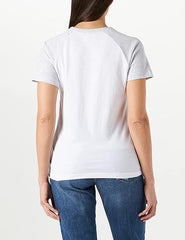 Lee Raglan Tee Damski T-shirt Koszulka Z Krótkim Rękawem Logo Bright White L43NEHLJ 112109703
