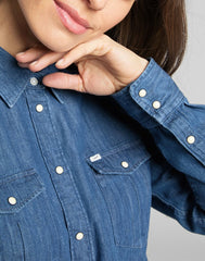 Lee Regular Western Damska Koszula Jeansowa Shir Piscine L45SZSQE 112110498