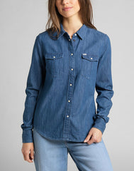 Lee Regular Western Damska Koszula Jeansowa Shir Piscine L45SZSQE 112110498