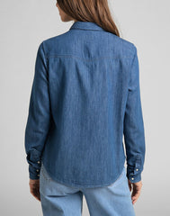 Lee Regular Western Damska Koszula Jeansowa Shir Piscine L45SZSQE 112110498